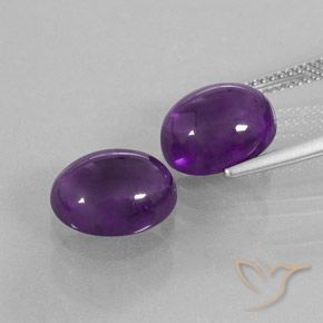 Shop natural 7.43ct ミディアムバイオレット アメジスト gems, 楕円形, from ブラジル at GemSelect. In stock, global shipping!