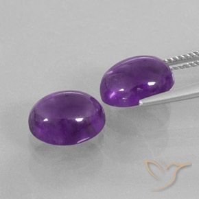 Shop natural 7.44ct ミディアムバイオレット アメジスト gems, 楕円形, from ブラジル at GemSelect. In stock, global shipping!