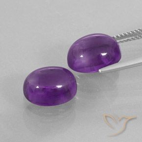 Shop natural 8.10ct ミディアムバイオレット アメジスト gems, 楕円形, from ブラジル at GemSelect. In stock, global shipping!