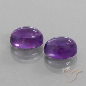 Shop natural 6.37ct ミディアム薄いバイオレット アメジスト gems, 楕円形, from ブラジル at GemSelect. In stock, global shipping!