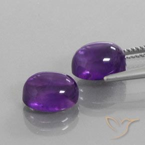 Shop natural 6.76ct ミディアムバイオレット アメジスト gems, 楕円形, from ブラジル at GemSelect. In stock, global shipping!