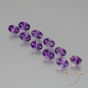 Shop natural 4.10ct ミディアムバイオレット アメジスト gems, 楕円形, from ブラジル at GemSelect. In stock, global shipping!