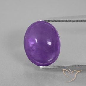 3.62カラットの天然ミディアムダークバイオレットアメジスト、透明、透明/半透明