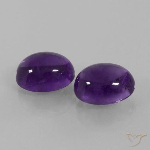 Shop natural 6.18ct ミディアムバイオレット アメジスト gems, 楕円形, from ブラジル at GemSelect. In stock, global shipping!