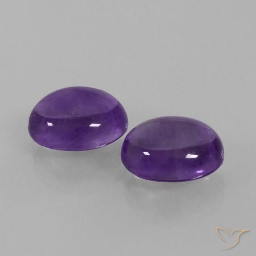 Shop natural 5.49ct ミディアムバイオレット アメジスト gems, 楕円形, from ブラジル at GemSelect. In stock, global shipping!
