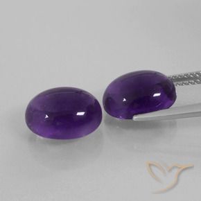 Shop natural 6.90ct ミディアムバイオレット アメジスト gems, 楕円形, from ブラジル at GemSelect. In stock, global shipping!