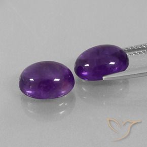 Shop natural 5.62ct ミディアム薄いバイオレット アメジスト gems, 楕円形, from ブラジル at GemSelect. In stock, global shipping!