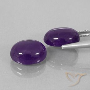 Shop natural 7.42ct ミディアム薄いバイオレット アメジスト gems, 楕円形, from ブラジル at GemSelect. In stock, global shipping!
