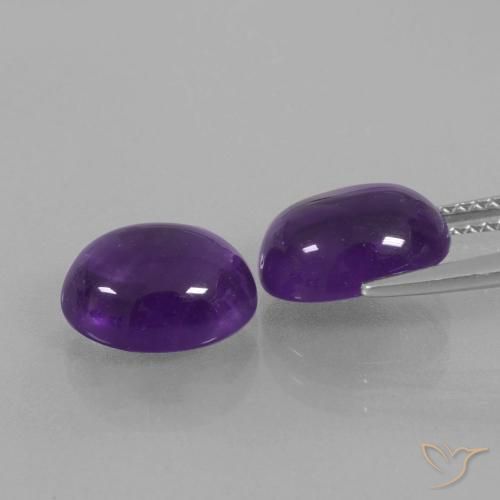 Shop natural 5.56ct ミディアムバイオレット アメジスト gems, 楕円形, from ブラジル at GemSelect. In stock, global shipping!