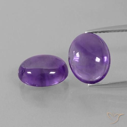 Shop natural 6.87ct ミディアムバイオレット アメジスト gems, 楕円形, from ブラジル at GemSelect. In stock, global shipping!