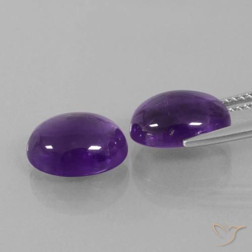 Shop natural 7.39ct ミディアムバイオレット アメジスト gems, 楕円形, from ブラジル at GemSelect. In stock, global shipping!