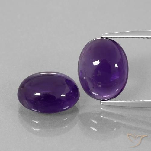 Shop natural 7.30ct ミディアムバイオレット アメジスト gems, 楕円形, from ブラジル at GemSelect. In stock, global shipping!