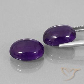 Shop natural 7.30ct ミディアムバイオレット アメジスト gems, 楕円形, from ブラジル at GemSelect. In stock, global shipping!