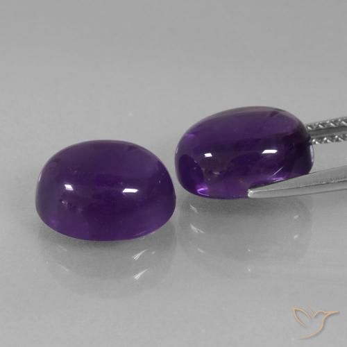 Shop natural 6.59ct ミディアムバイオレット アメジスト gems, 楕円形, from ブラジル at GemSelect. In stock, global shipping!