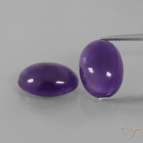 Shop natural 10.88ct ミディアムバイオレット アメジスト gems, 楕円形, from ブラジル at GemSelect. In stock, global shipping!