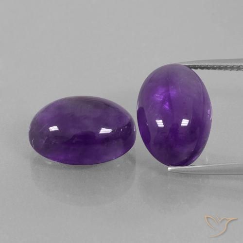 Shop natural 14.49ct ミディアムバイオレット アメジスト gems, 楕円形, from ブラジル at GemSelect. In stock, global shipping!