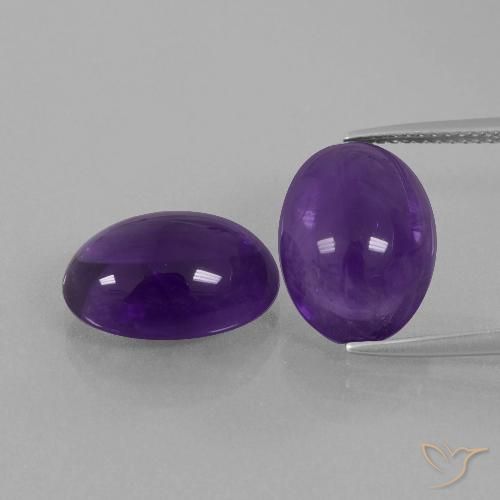 Shop natural 10.89ct ミディアムバイオレット アメジスト gems, 楕円形, from ブラジル at GemSelect. In stock, global shipping!