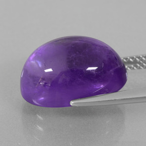 8.25カラットの天然ミディアム薄いバイオレットアメジスト（14.1×10.2 mm・オーバルカット）