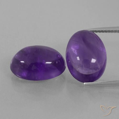 Shop natural 13.63ct ミディアムバイオレット アメジスト gems, 楕円形, from ブラジル at GemSelect. In stock, global shipping!