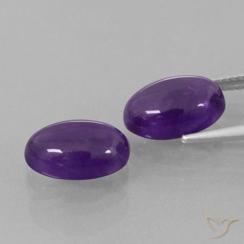 Shop natural 7.25ct ミディアムバイオレット アメジスト gems, 楕円形, from ブラジル at GemSelect. In stock, global shipping!