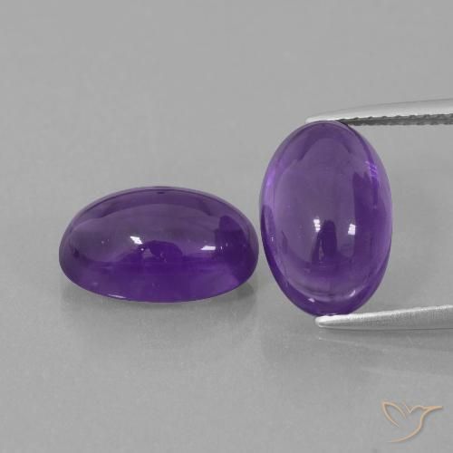 Shop natural 8.14ct ミディアムバイオレット アメジスト gems, 楕円形, from ブラジル at GemSelect. In stock, global shipping!