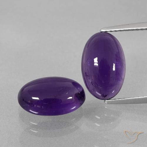 Shop natural 6.93ct ミディアムバイオレット アメジスト gems, 楕円形, from ブラジル at GemSelect. In stock, global shipping!