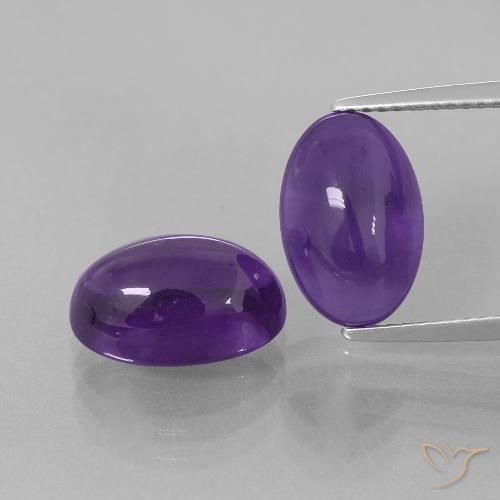 Shop natural 8.14ct ミディアムバイオレット アメジスト gems, 楕円形, from ブラジル at GemSelect. In stock, global shipping!