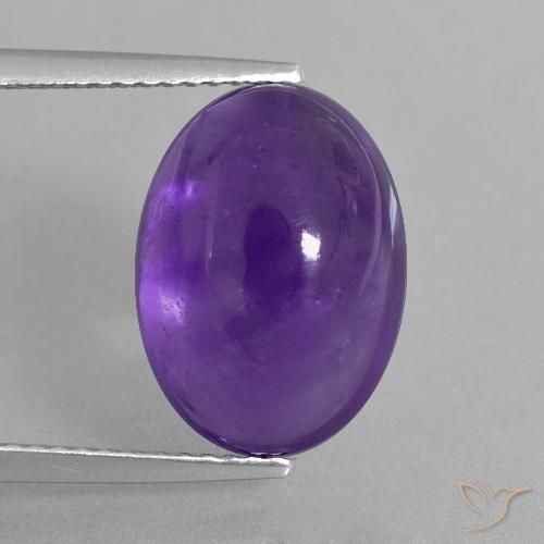 7.06ct 天然 ミディアム薄いバイオレット アメジスト, 楕円形, 透明