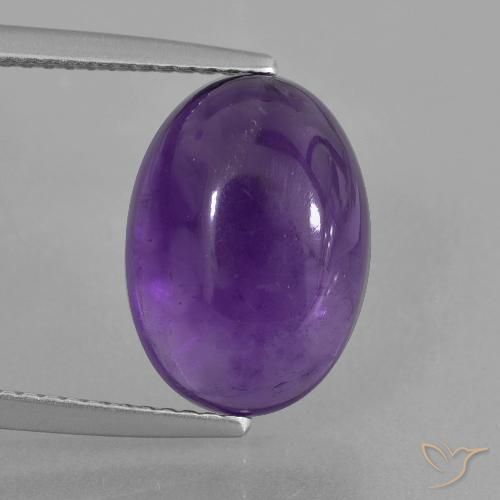 6.30ct 天然 ミディアム薄いバイオレット アメジスト, 楕円形, 透明