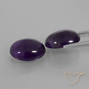 Shop natural 6.01ct ダークバイオレット アメジスト gems, 楕円形, from ブラジル at GemSelect. In stock, global shipping!