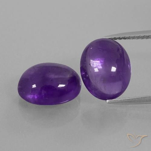 Shop natural 7.69ct ミディアムバイオレット アメジスト gems, 楕円形, from ブラジル at GemSelect. In stock, global shipping!