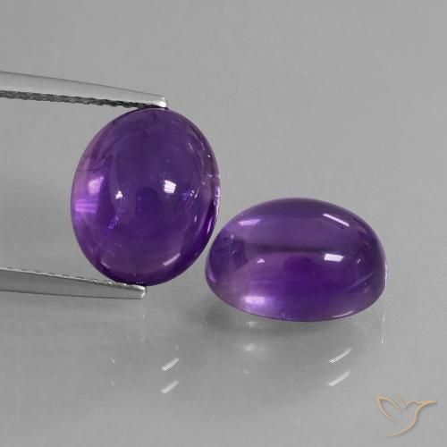 Shop natural 8.76ct ミディアムバイオレット アメジスト gems, 楕円形, from ブラジル at GemSelect. In stock, global shipping!