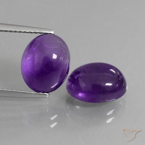Shop natural 7.86ct ミディアムバイオレット アメジスト gems, 楕円形, from ブラジル at GemSelect. In stock, global shipping!