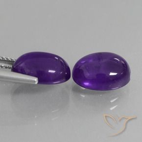 Shop natural 7.89ct ミディアムバイオレット アメジスト gems, 楕円形, from ブラジル at GemSelect. In stock, global shipping!