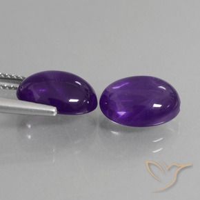 Shop natural 6.68ct ミディアムバイオレット アメジスト gems, 楕円形, from ブラジル at GemSelect. In stock, global shipping!