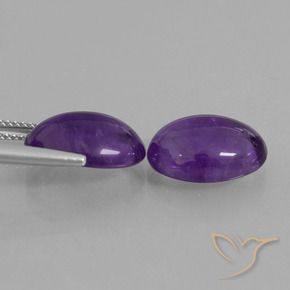 Shop natural 10.95ct ミディアムバイオレット アメジスト gems, 楕円形, from ブラジル at GemSelect. In stock, global shipping!