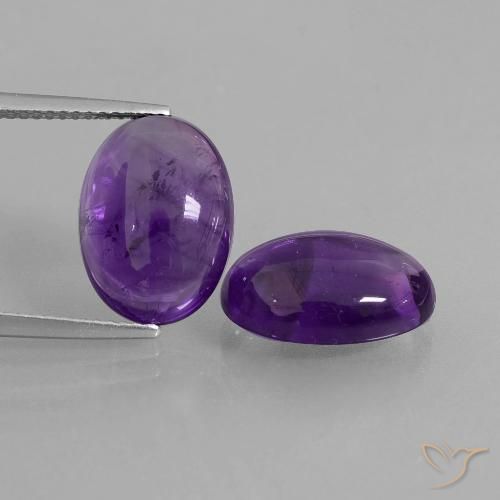 Shop natural 11.45ct ミディアムバイオレット アメジスト gems, 楕円形, from ブラジル at GemSelect. In stock, global shipping!