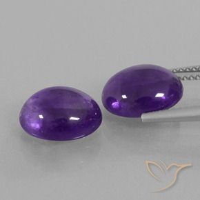 Shop natural 6.42ct ミディアムバイオレット アメジスト gems, 楕円形, from ブラジル at GemSelect. In stock, global shipping!