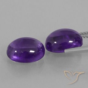 Shop natural 7.85ct ミディアムバイオレット アメジスト gems, 楕円形, from ブラジル at GemSelect. In stock, global shipping!