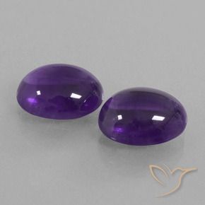 Shop natural 6.89ct ミディアムバイオレット アメジスト gems, 楕円形, from ブラジル at GemSelect. In stock, global shipping!