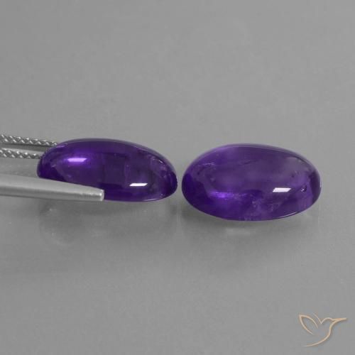 Shop natural 10.26ct ミディアムバイオレット アメジスト gems, 楕円形, from ブラジル at GemSelect. In stock, global shipping!