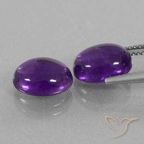 Shop natural 5.61ct ミディアムバイオレット アメジスト gems, 楕円形, from ブラジル at GemSelect. In stock, global shipping!