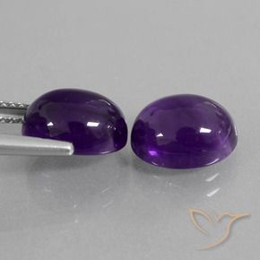 Shop natural 6.14ct ミディアムバイオレット アメジスト gems, 楕円形, from ブラジル at GemSelect. In stock, global shipping!
