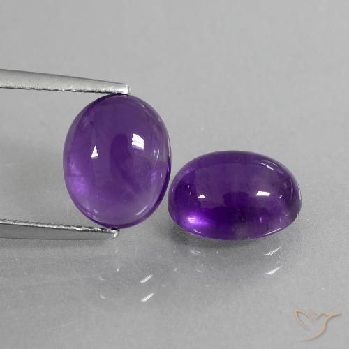 Shop natural 5.65ct ミディアムバイオレット アメジスト gems, 楕円形, from ブラジル at GemSelect. In stock, global shipping!