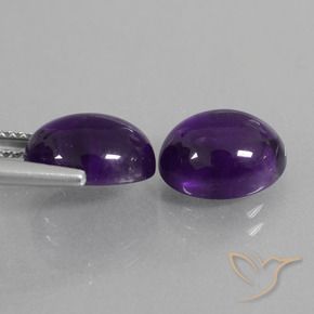 Shop natural 6.09ct ミディアムバイオレット アメジスト gems, 楕円形, from ブラジル at GemSelect. In stock, global shipping!