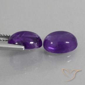 Shop natural 5.36ct ミディアムバイオレット アメジスト gems, 楕円形, from ブラジル at GemSelect. In stock, global shipping!