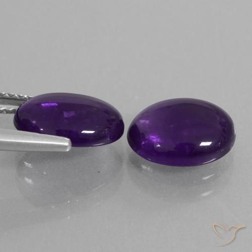 Shop natural 4.10ct ミディアムバイオレット アメジスト gems, 楕円形, from ブラジル at GemSelect. In stock, global shipping!