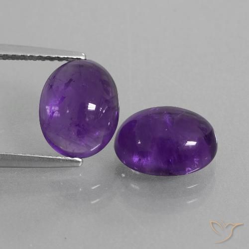 Shop natural 5.52ct ミディアムバイオレット アメジスト gems, 楕円形, from ブラジル at GemSelect. In stock, global shipping!