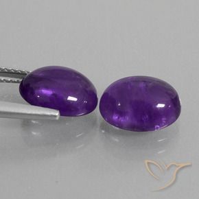 Shop natural 5.52ct ミディアムバイオレット アメジスト gems, 楕円形, from ブラジル at GemSelect. In stock, global shipping!
