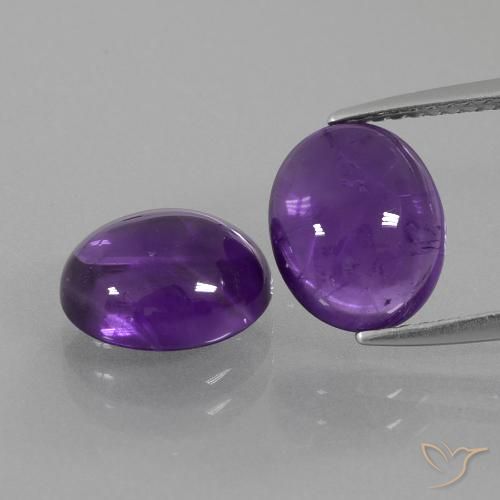 Shop natural 5.60ct ミディアムバイオレット アメジスト gems, 楕円形, from ブラジル at GemSelect. In stock, global shipping!